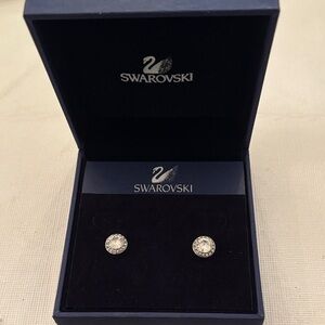 Swarovski Crystal Silver Earrings